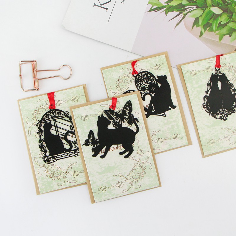 Bookmark chuông gió Furin Nhật bản cổ trang kim loại mỏng đánh dấu trang