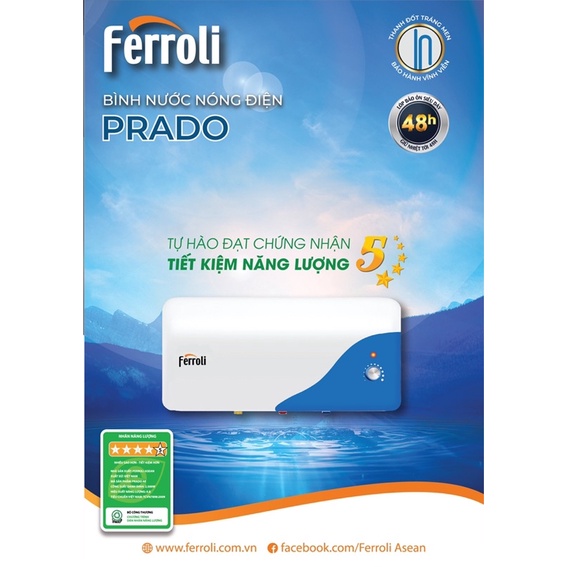 Bình nước nóng Ferroli Prado 20 lít