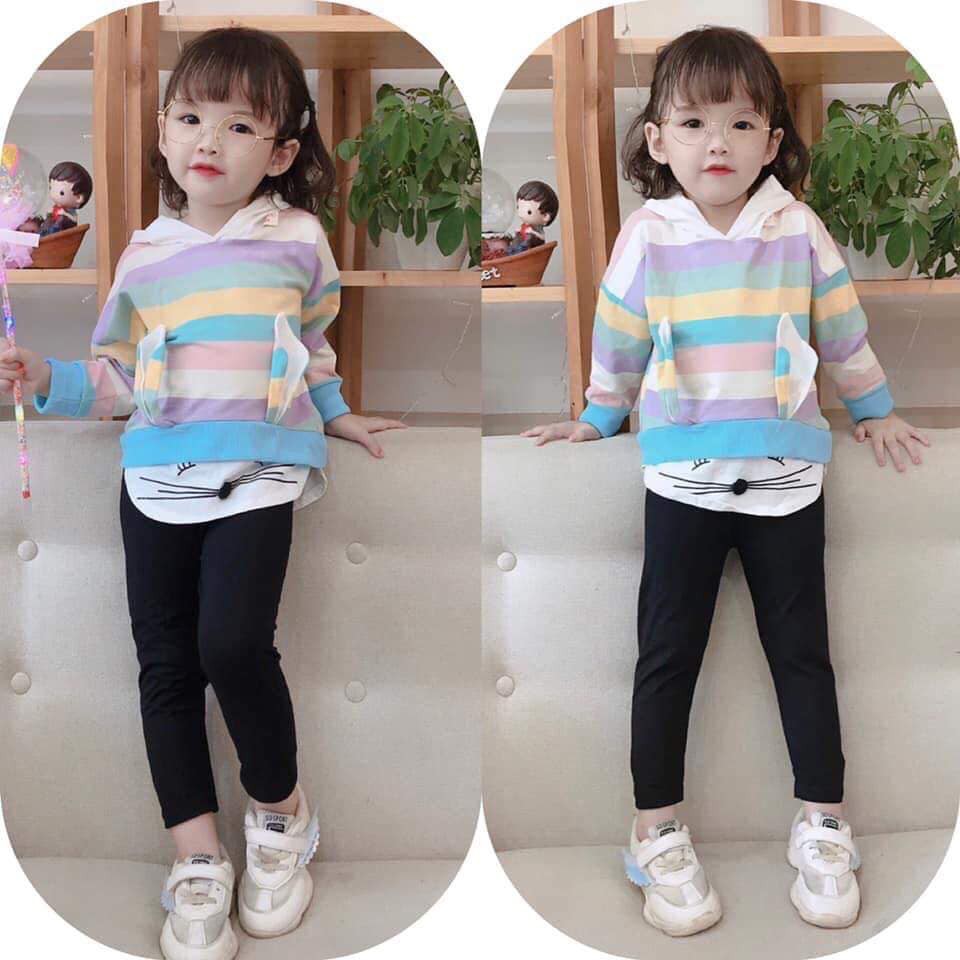 Bộ mèo cầu vồng siêu xinh cho bé gái - BCV