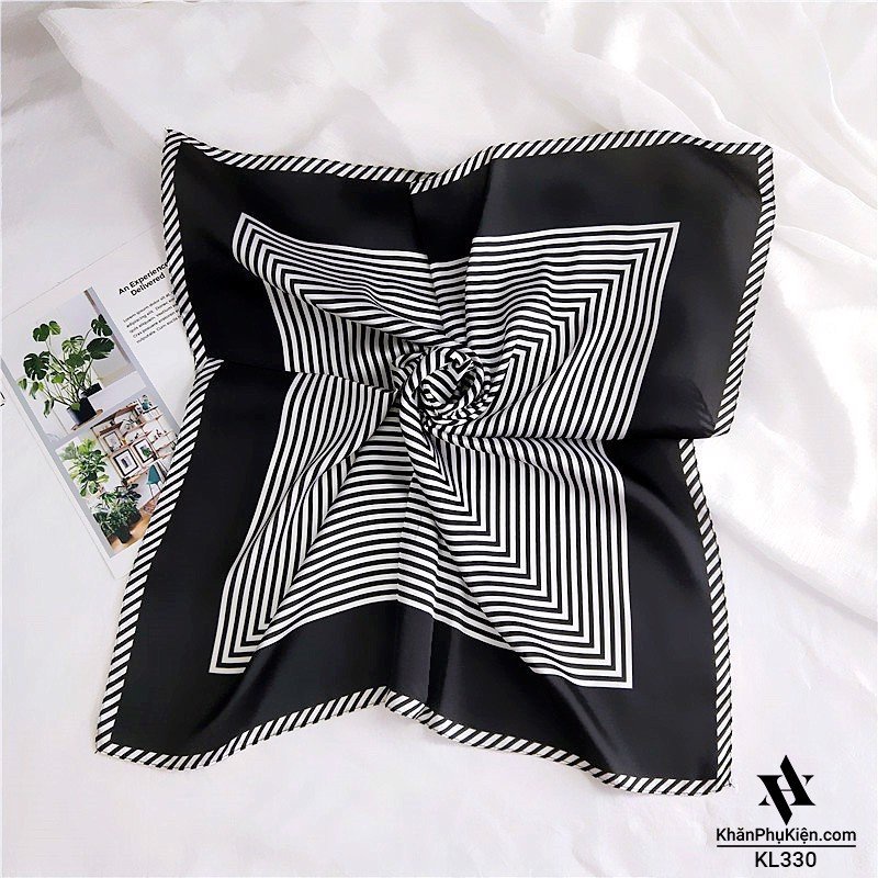 Khăn bandana quấn làm áo Blackpink cao cấp 70 70x70cm turban lụa vuông quàng cổ quấn tóc nữ đẹp