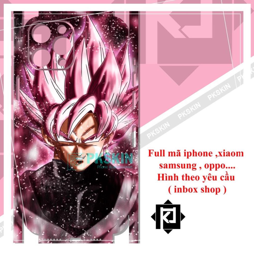 Miếng dán skin full lưng viền iphone 12 ,12 mini , 12 pro , 12 pro max in hình theo yêu cầu
