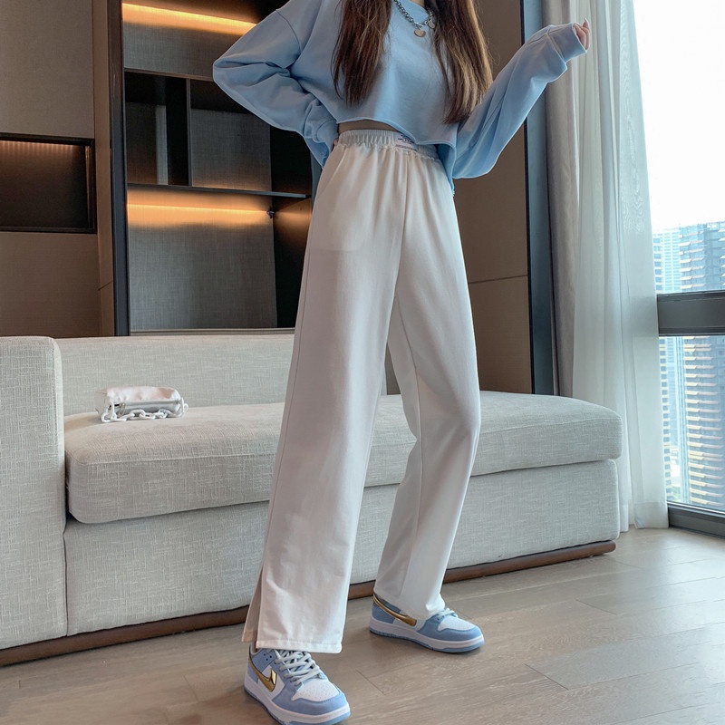 NRVP Quần Thể Thao Nữ Ống Rộng Thời Trang Hàn Quốc