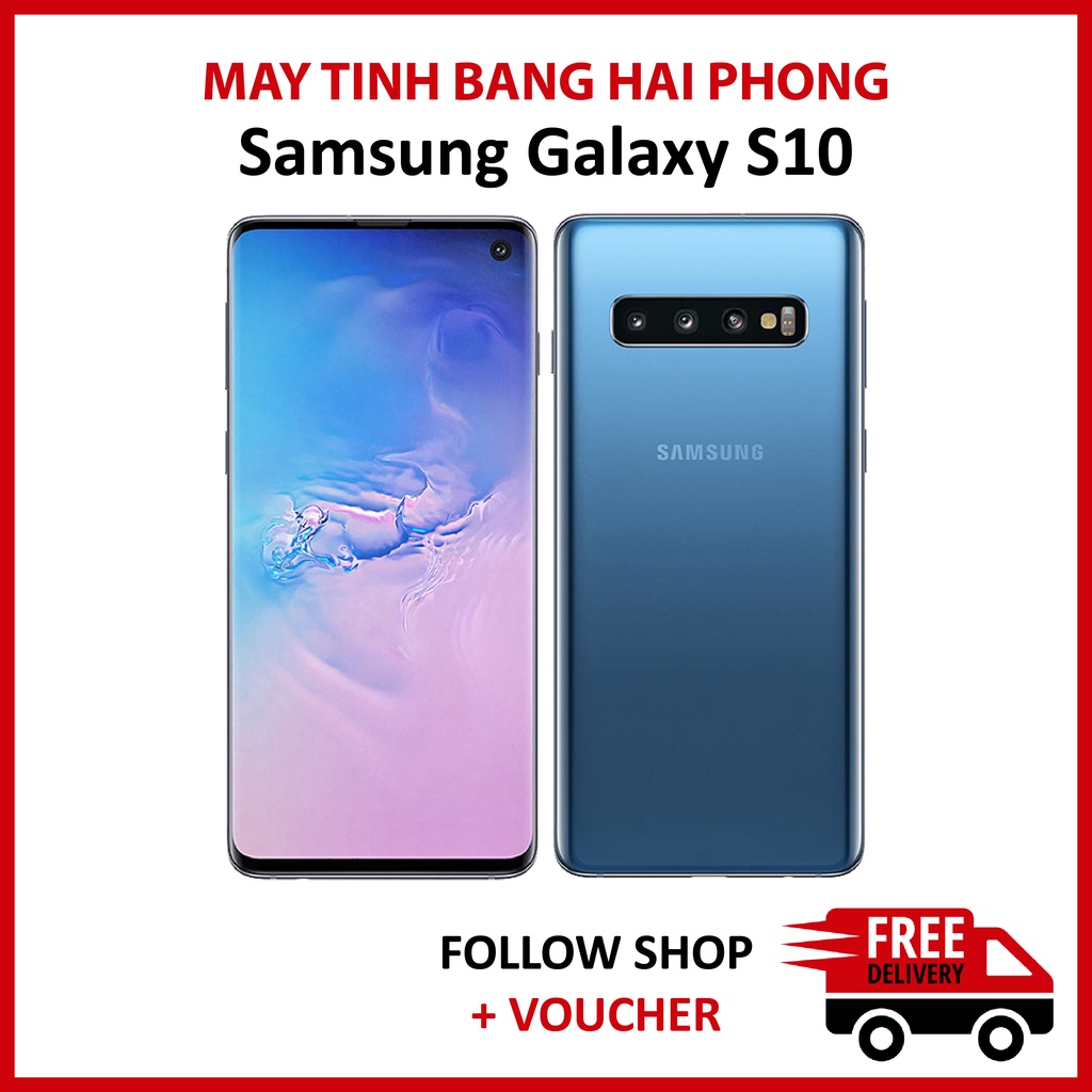 Điện thoại Samsung Galaxy S10, chip Snap 855 ram 8GB cảm biến vân tay ẩn màn hình