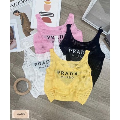 Áo Lưới Nữ 3 Lỗ Pradaaaaa - Hàng Quảng Châu Xinh - Lưới Mỏng Sexy