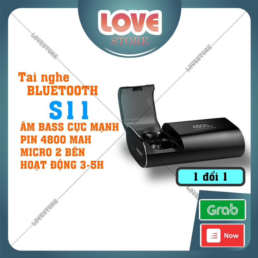 Tai Nghe Bluetooth kiêm sạc dự phòng 4800 mAh - Tai Nghe Không Dây Amoi F9 S11