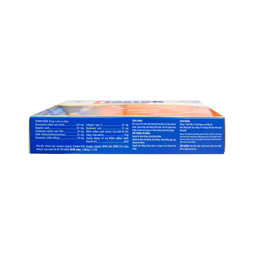 Viên Uống Hỗ Trợ Hạn Chế Nguy Cơ Viêm Khớp Thoái Hóa Khớp FLEXTON - Hộp 30 viên