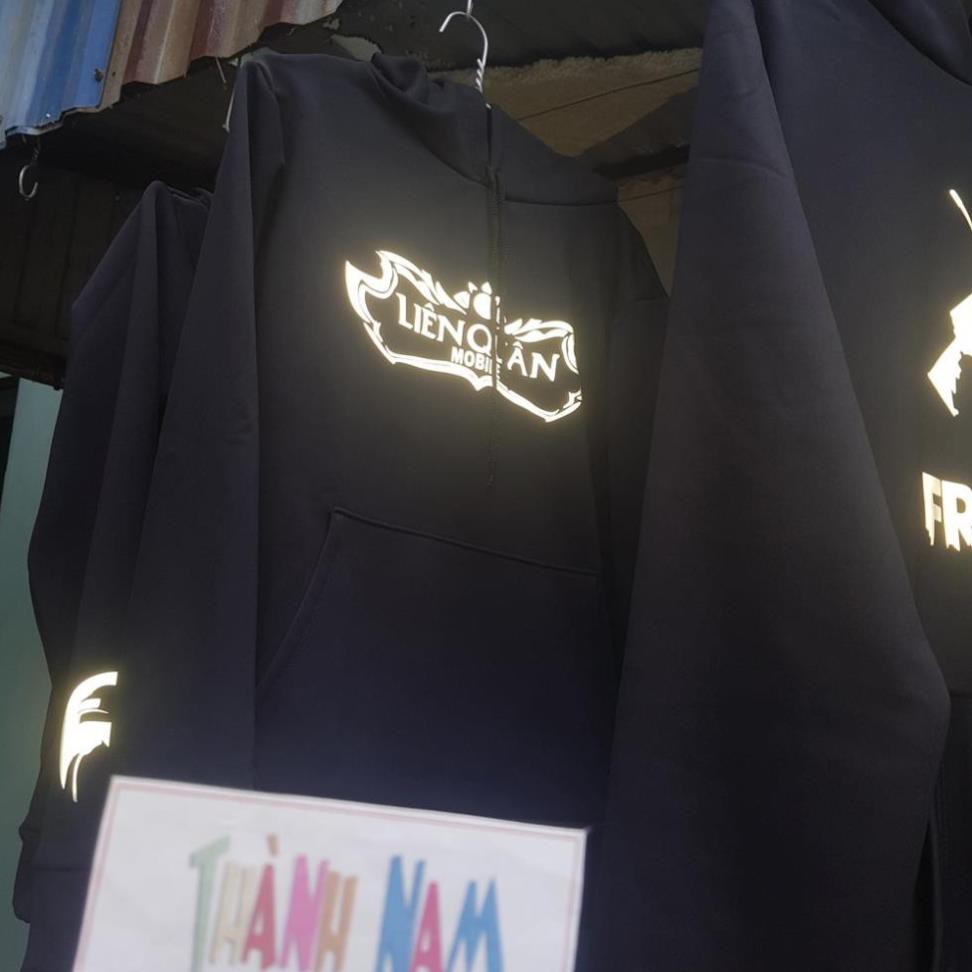 HOT - Áo hoodie Liên Quân phản quang, áo hoodie Liên Quân Mobile phản quang hình in cực chất new