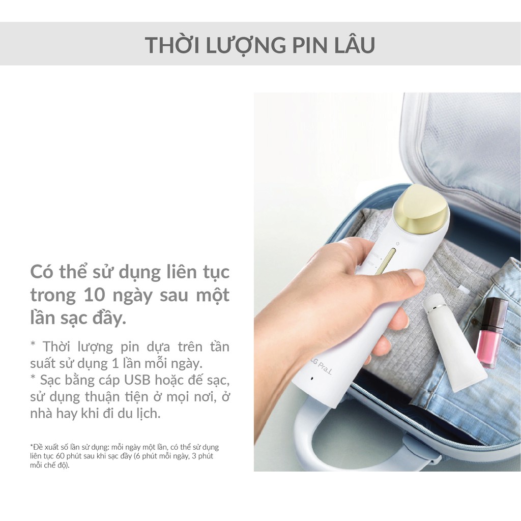 [Bảo hành 12 tháng] - Máy Đẩy Dưỡng Chất LG Pra.L Ion Gavanic BBJ2 Dưỡng Ẩm Đẩy Tinh Chất Hút Bã Nhờn Mụn Đầu Đen