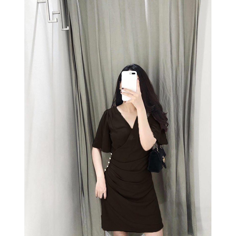 (50-95kg) Váy Bigsize đính cườm xếp eo cho các Nàng mập từ 50-95kg đi chơi, đi tiệc hoặc dạo phố | BigBuy360 - bigbuy360.vn