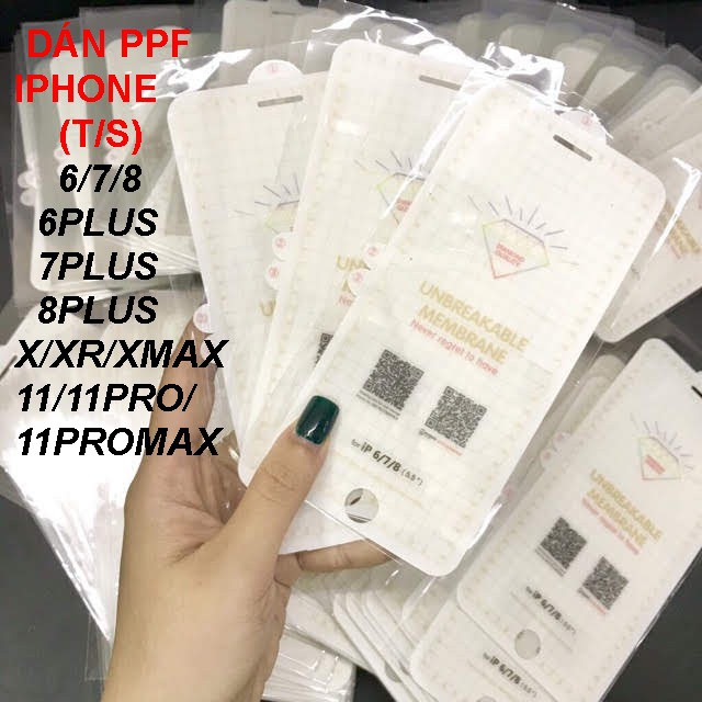 PPF mặt sau cho IPHONE 11 PRO MAX 11PRO 11 XMAX X XR 6 7 8 PLUS FULL CAO CẤP