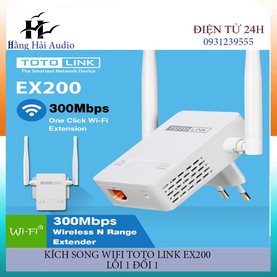 Kích sóng wifi totolink ex200