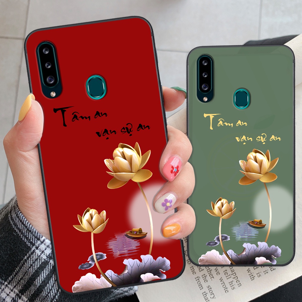 Ốp Samsung A20s in hình màu Tâm An Vạn Sự An, ốp lưng cao cấp chất lượng