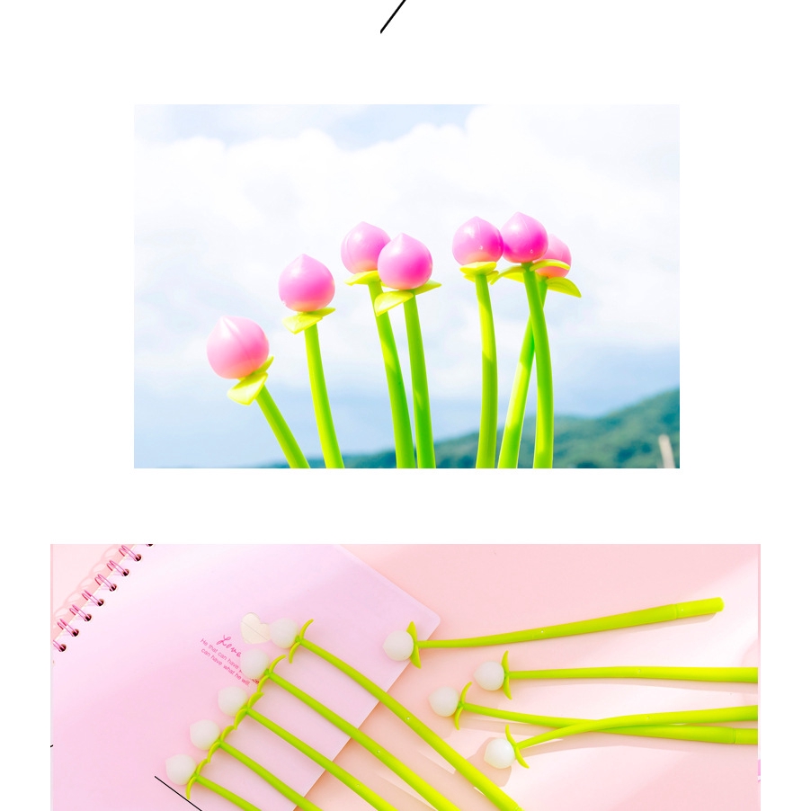 1 Bút Gel Silicon Đào Màu Sắc Dễ Thương Sáng Tạo Trong Trường Hợp Ánh Sáng Nhỏ Tươi Và Đáng Yêu Học Sinh Viết Ký Bút