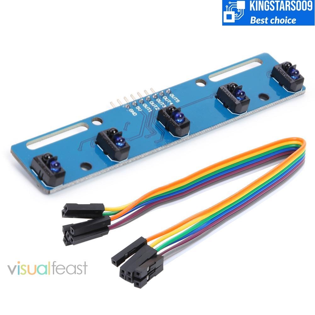 Mô đun cảm biến dò line 5 kênh TCRT5000