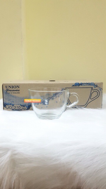 Cốc Thủy Tinh Có Quai 220ml 6 chiếc UG310