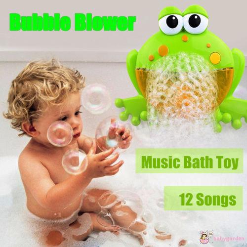 Máy thổi bong bóng tắm tạo hình chú ếch dễ thương