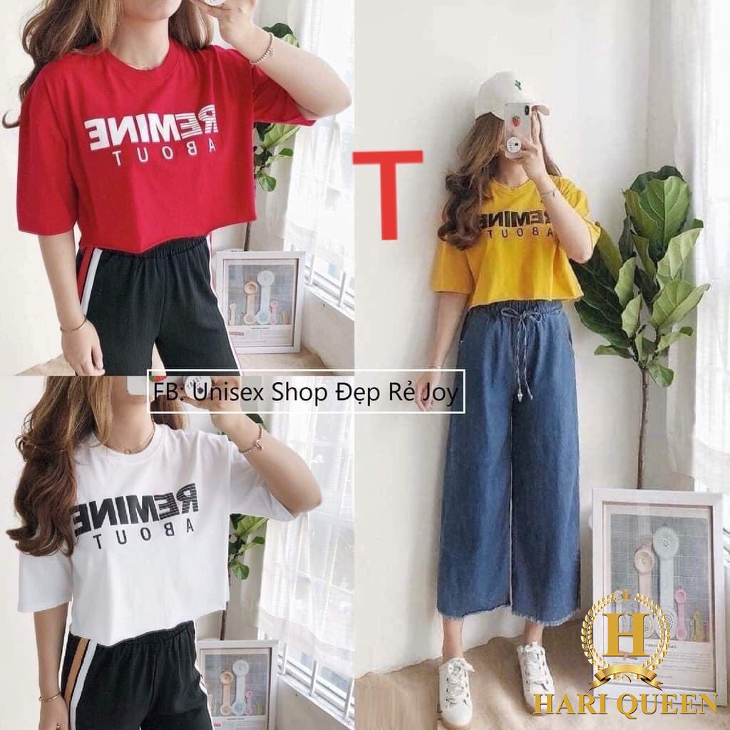 [FREE SHIP ĐƠN TỪ 50K] Áo croptop Remine in chữ ngực DTR0520 1
