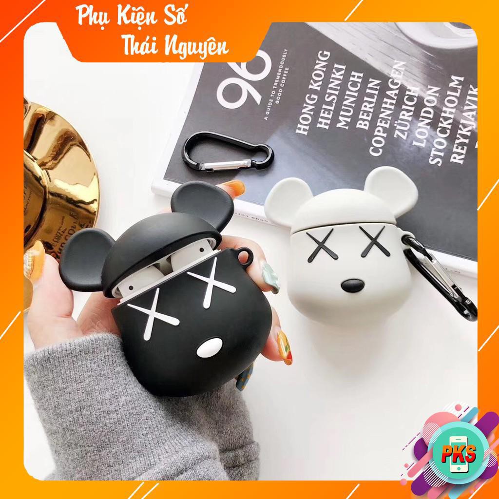 [Mã ELORDER5 giảm 10K đơn 20K] Vỏ bao đựng tại nghe airpod - Case airpod Airpod 1, 2 Kaws chống va đập -Hồng Anh Case