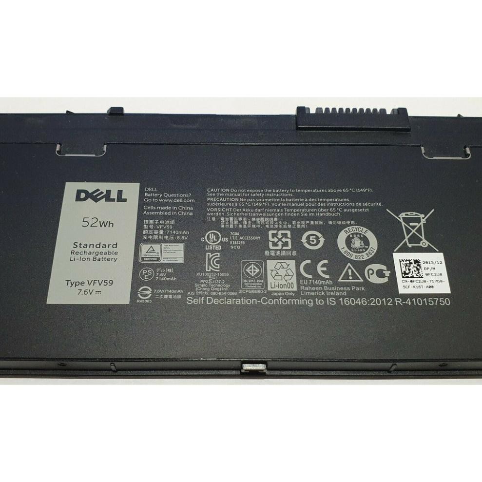 🎁 PIN ZIN 🎁 Pin laptop DELL LATITUDE E7240 E7250 VFV59 WD52 P22S GVD76 J31N7 52Wh