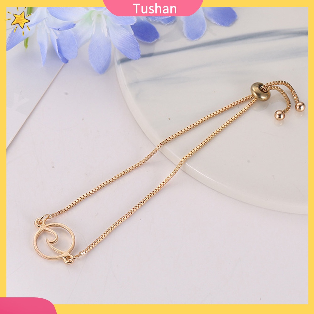 TUSH_Adjustable Women Fashion Hollow Wave Charm Box Chain Bracelet Party Jewelry Gift