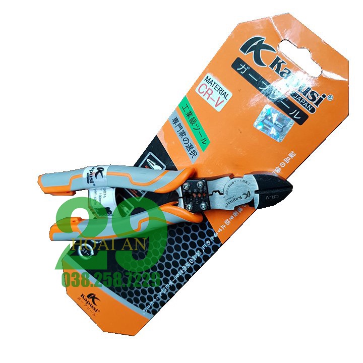 Kìm, Kềm Điện Và Cắt, Bấm Cos 1.0-6.0mm KAPUSI JAPAN Chính Hãng Tặng Găng Tay bảo hộ