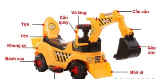 XE CẦN CẨU ĐIỆN CHO BÉ