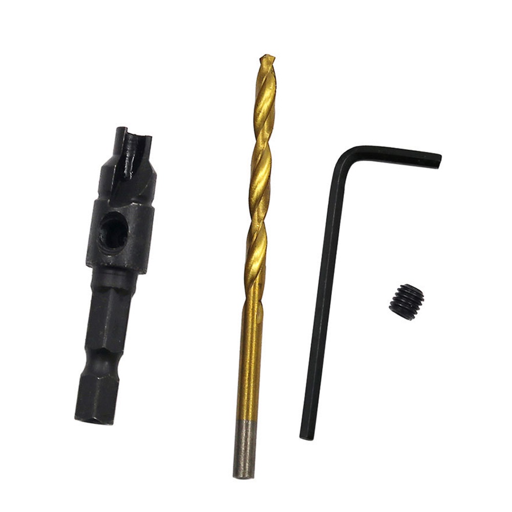 Set 5 mũi khoan gỗ DIYMORE nhiều kích thước chuyên dụng kèm một công cụ cờ lê cao cấp