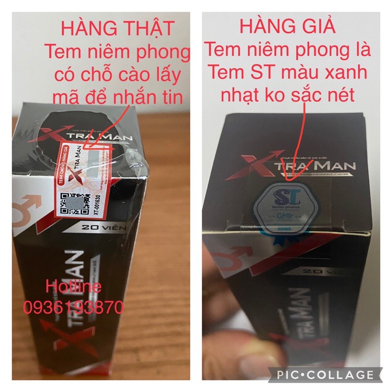 VIÊN SỦI XTRA MAN 👍 [CHÍNH HÃNG] ❤️ XTRAMAN HỖ TRỢ SINH LÝ NAM