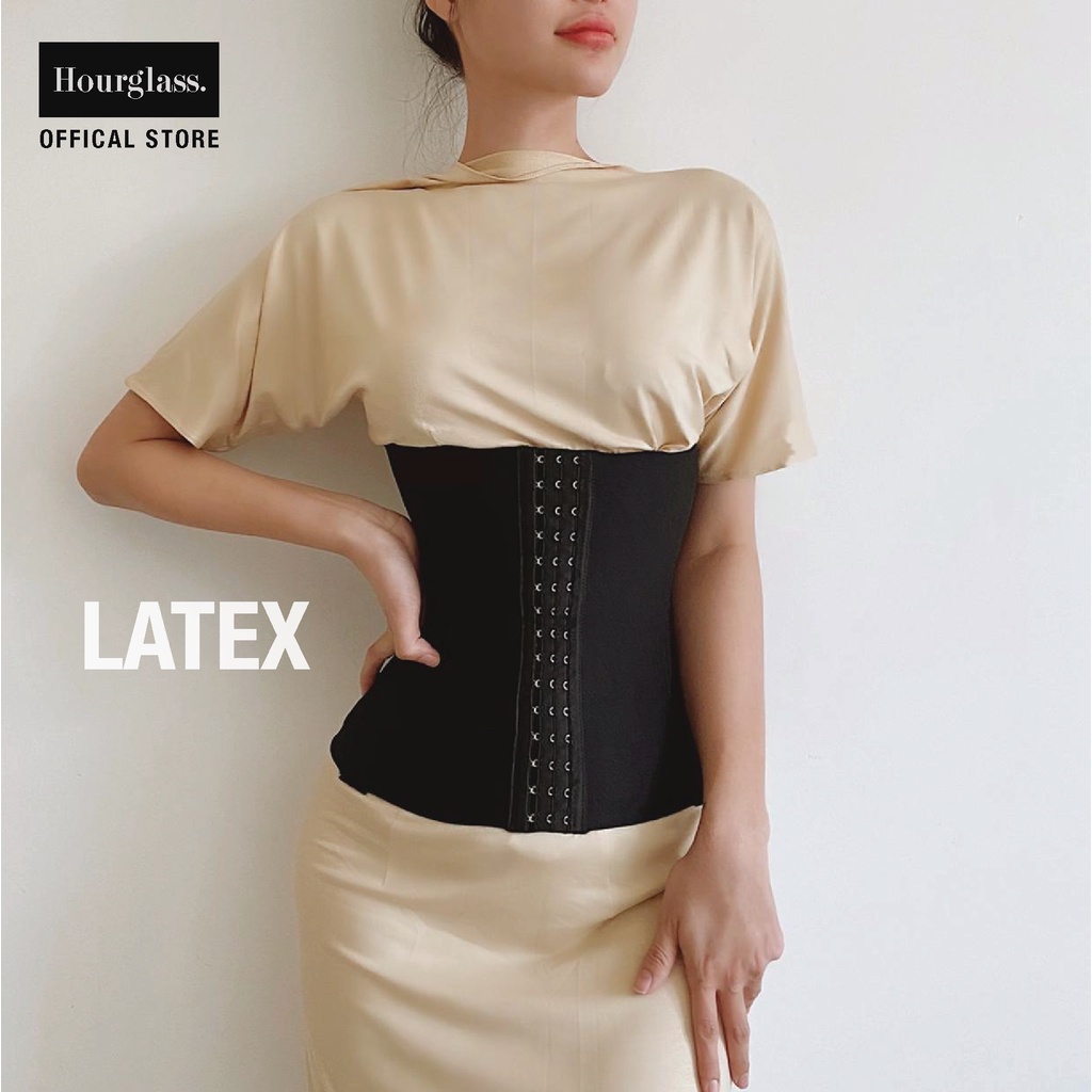 Đai nịt bụng định hình siết eo HOURGLASS - LATEX đen 28cm - LATEX nude 25cm | BigBuy360 - bigbuy360.vn
