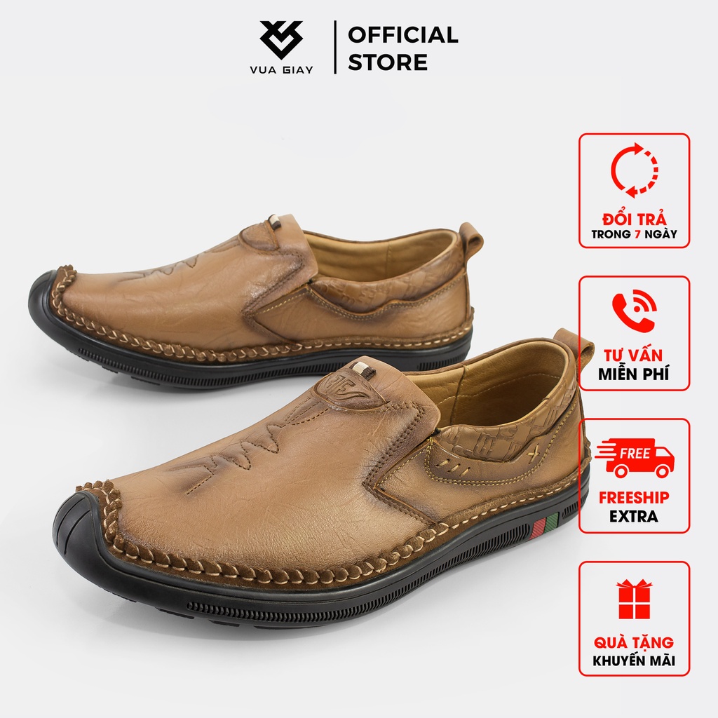 Giày Lười Nam Da Bò Thật Chính Hãng Vua Giày LH02