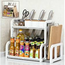 Kệ gia vị kèm giá để thớt