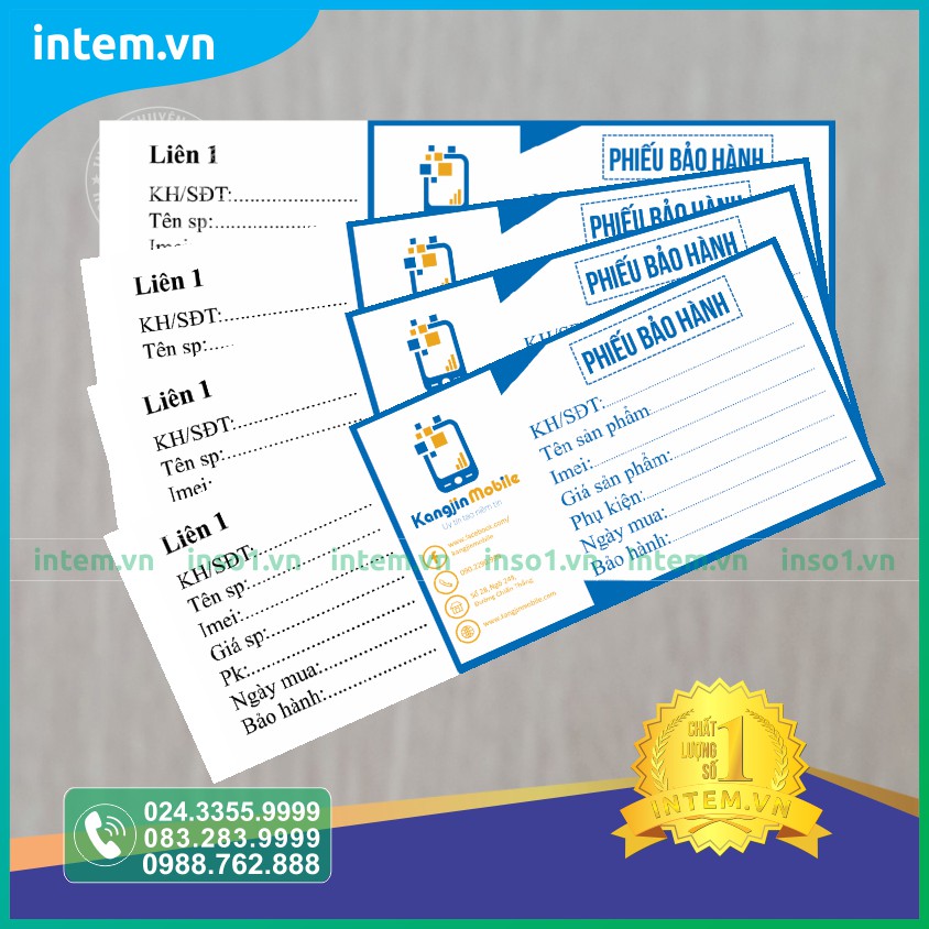 IN PHIẾU BẢO HÀNH