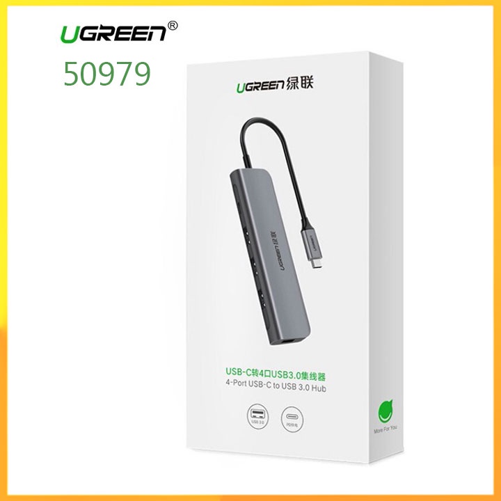 Bộ chia usb type c sang USB 3.0 chính hãng Ugreen_bảo hành 12 tháng