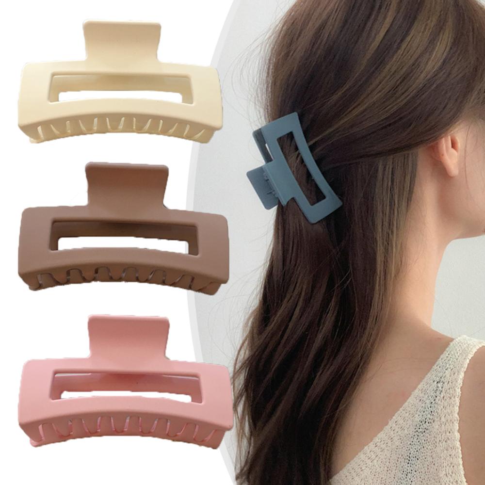 AROMA Kẹp Tóc Càng Cua Hình Vuông Cỡ Lớn Thanh Lịch Cho Nữ