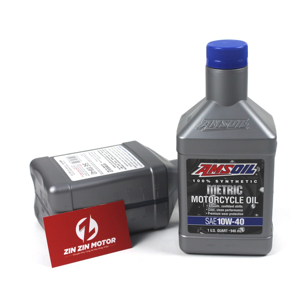 Nhớt Amsoil Metric 10W40 946ml - Zin Zin Motor