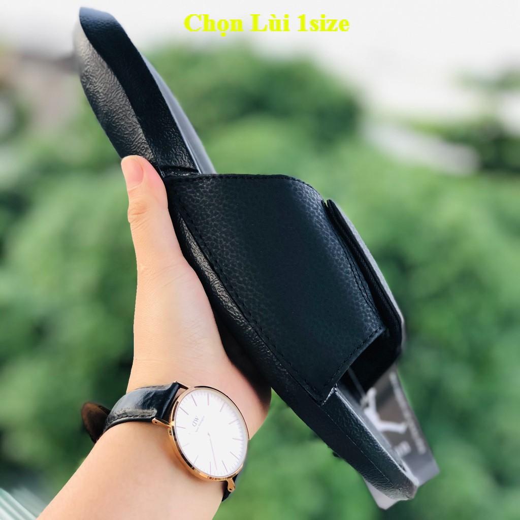 Dép jordan ❤️FREESHIP + LÙI 1 Size+ HỘP❤️ quai ngang nam nữ bóng rổ JD6 màu đen logo vàng, có tem mác