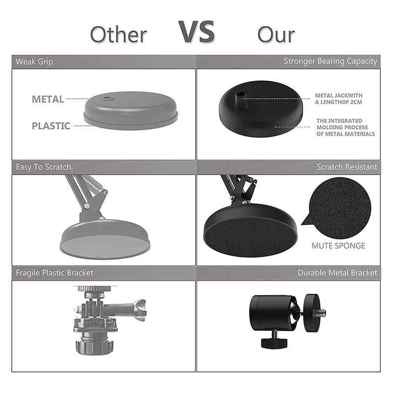 Giá đỡ webcam để bàn kèm kéo nâng cấp cho Logitech | BigBuy360 - bigbuy360.vn