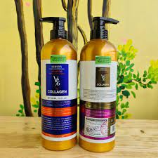 Dầu Gội Xả Collagen Keratin V76 800Ml Phục Hồi Tóc Hư Tổn,Ngăn Ngừa Gàu,Kích Thích Mọc Tóc Hàng Chính Hãng Cao Cấp
