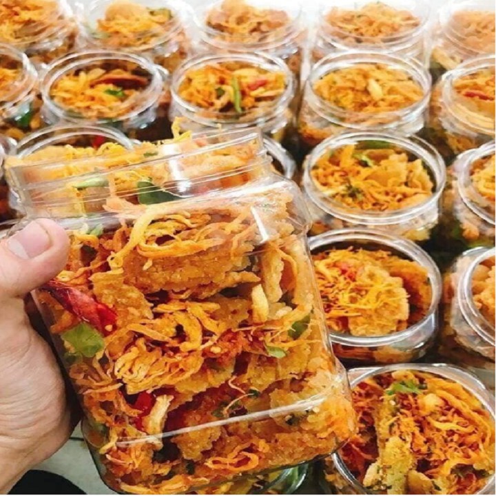 1kg CƠM CHÁY CHIÊN MẮM HÀNH LẮC KHÔ GÀ LOẠI NGON