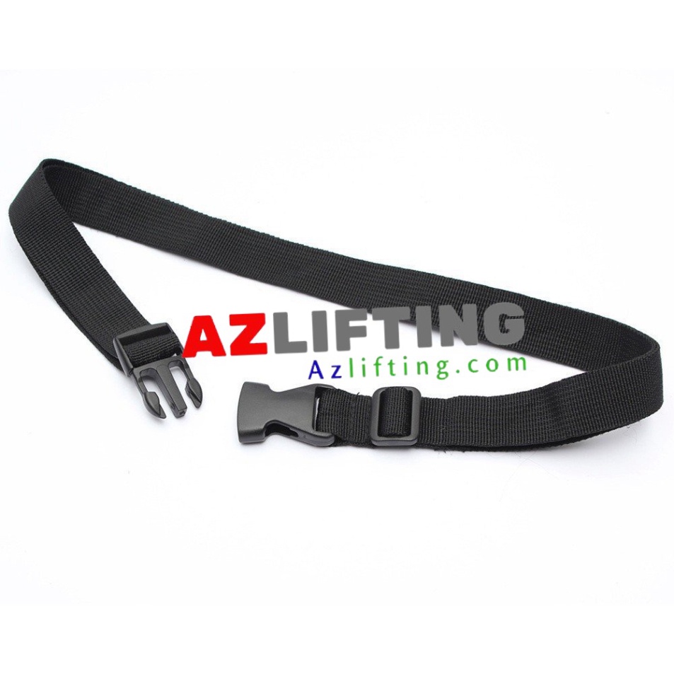 Dây chăng hàng khóa cài nhựa rút bản 38mm dài 1m đen