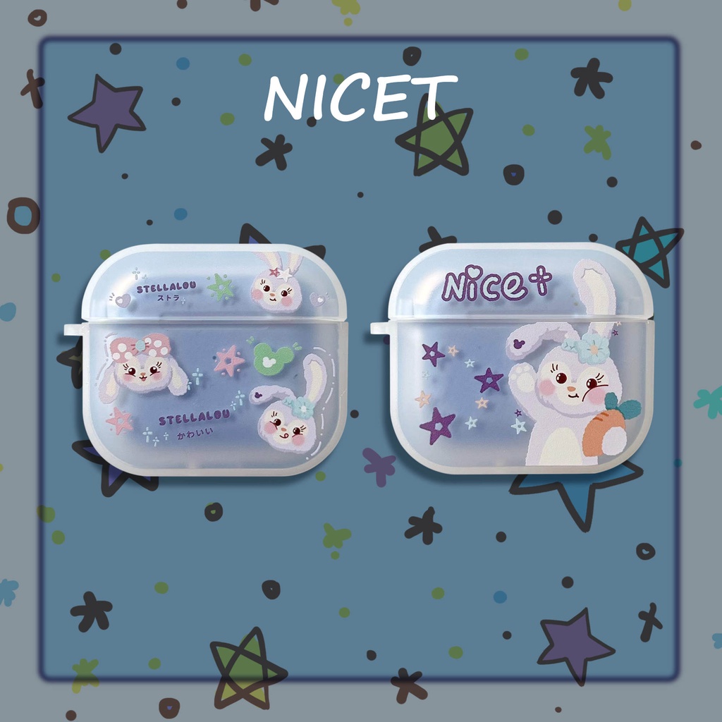 Vỏ Bảo Vệ Hộp Sạc Tai Nghe compatible AirPods3 compatible AirPods3 Trong Suốt Họa Tiết Ngôi Sao Dailu 2021 New compatible AirPods3