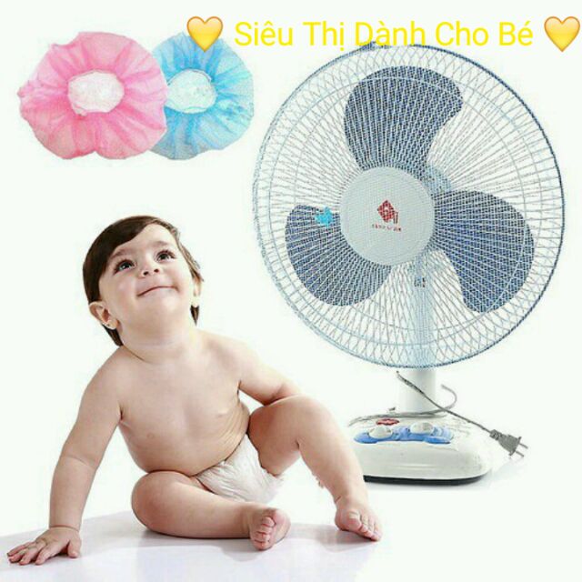 Lưới bọc quạt an toàn bảo vệ bé