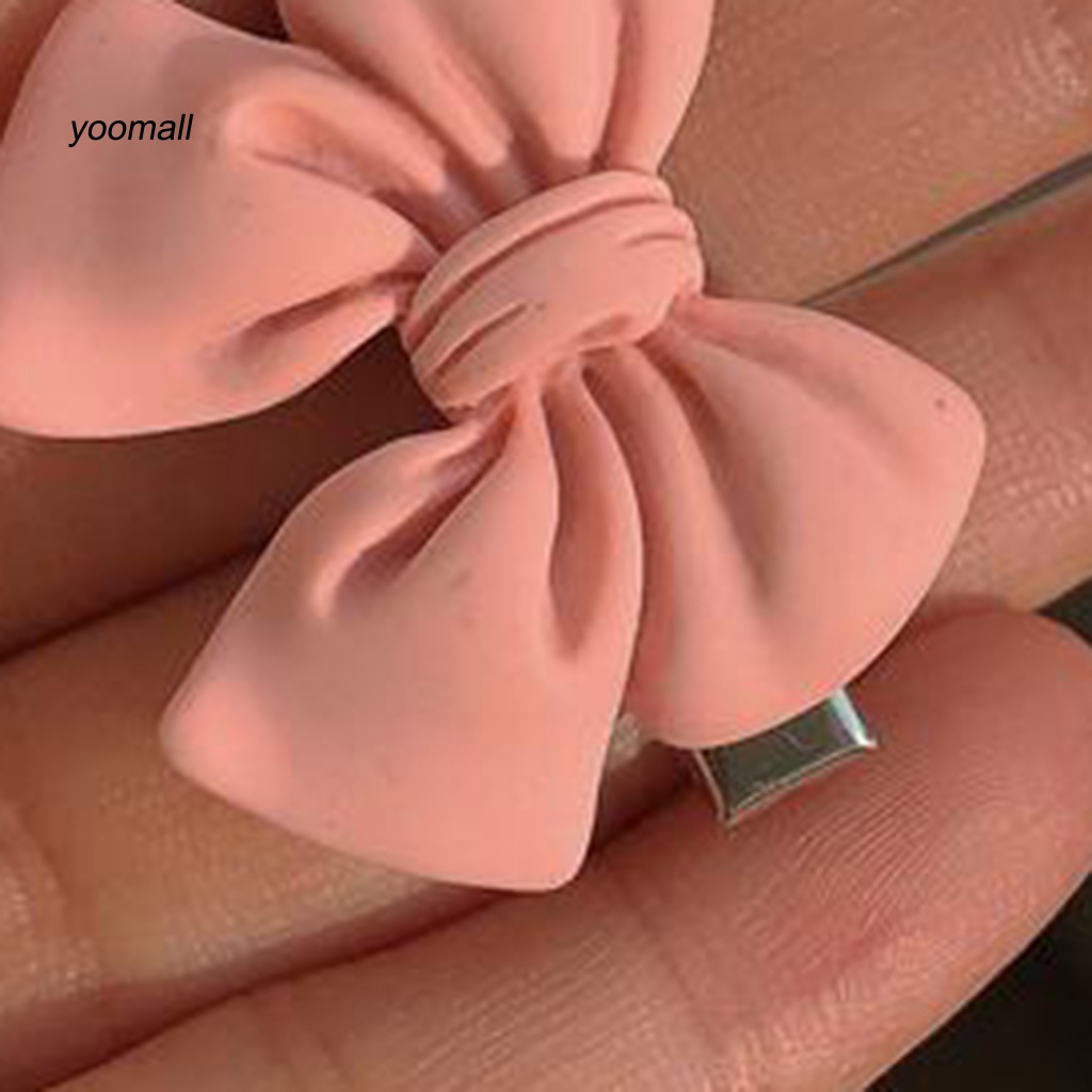 / Yo / Kẹp Tóc Trang Trí Hình Nơ Ôm Sát Chống Trượt Trang Trí Dành Cho Trẻ Em