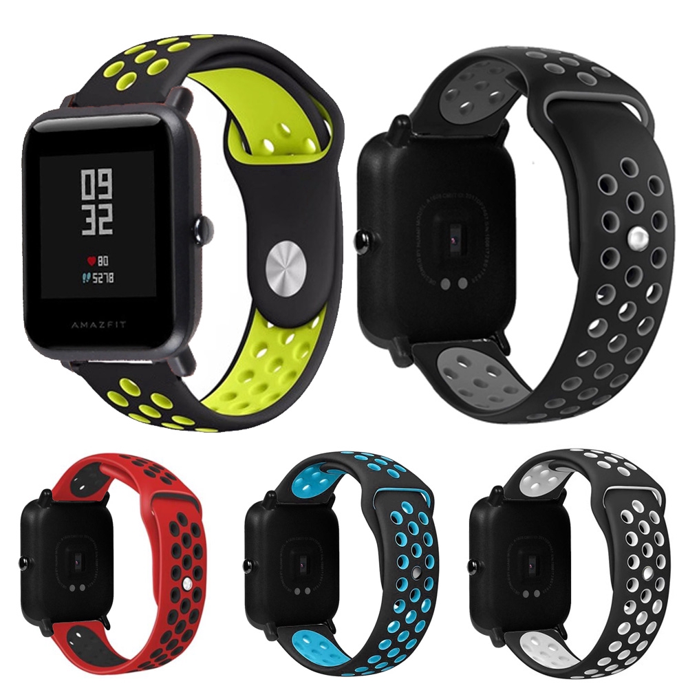 1 chiếc Dây đeo silicon cho Huami Amazfit Smart Band Fitness Tracker Phụ kiện Dây đeo cho Xiaomi Amazfit Bip Dây đeo cổ tay