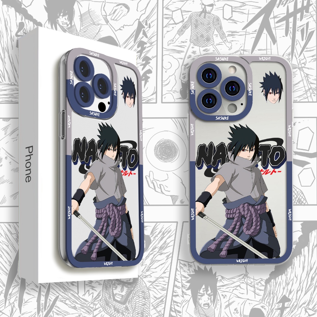Ốp lưng iphone cạnh vuông Sasuke 2 Naruto Wrightcase 6plus/7/8/8plus/x/xs/11/12/pro/max/plus/promax