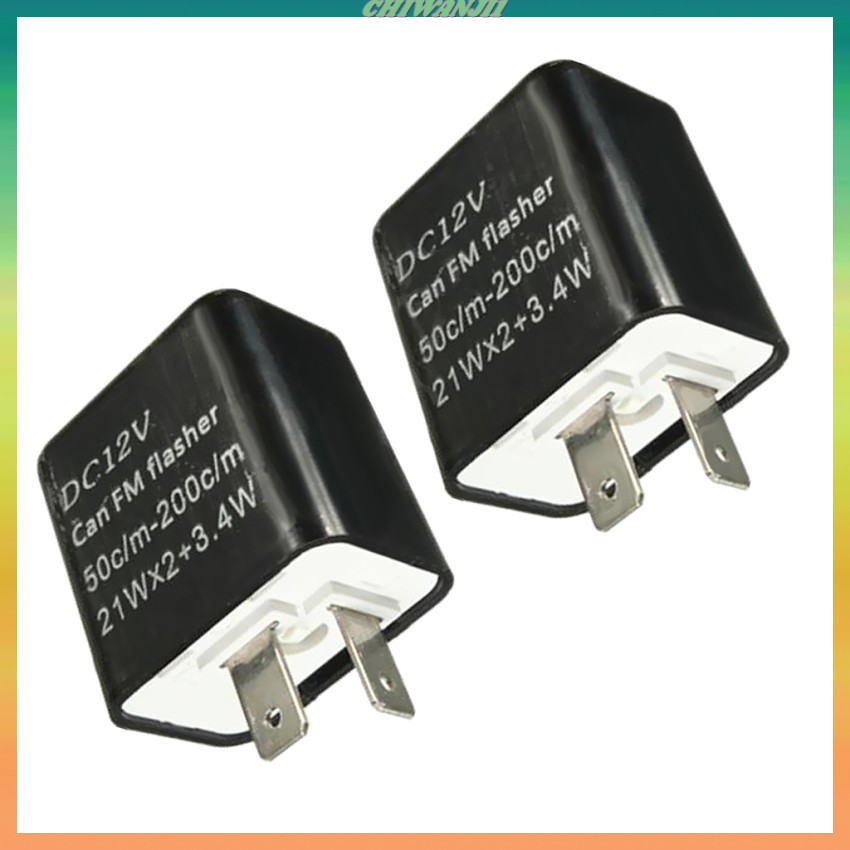 Set 2 Rơ Le Đèn Led Xi Nhan 12v 2 Pin Chuyên Dụng Cho Xe Mô Tô