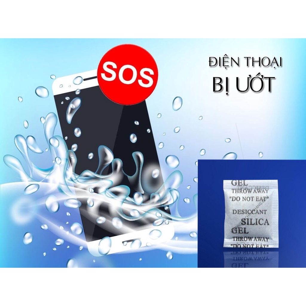Gói Hút Ẩm đóng túi 100g loại 1/2/3/5/10/50/100g Silicagel - Hạt hút ẩm thực phẩm quần áo giày dép tủ quần áo máy ảnh