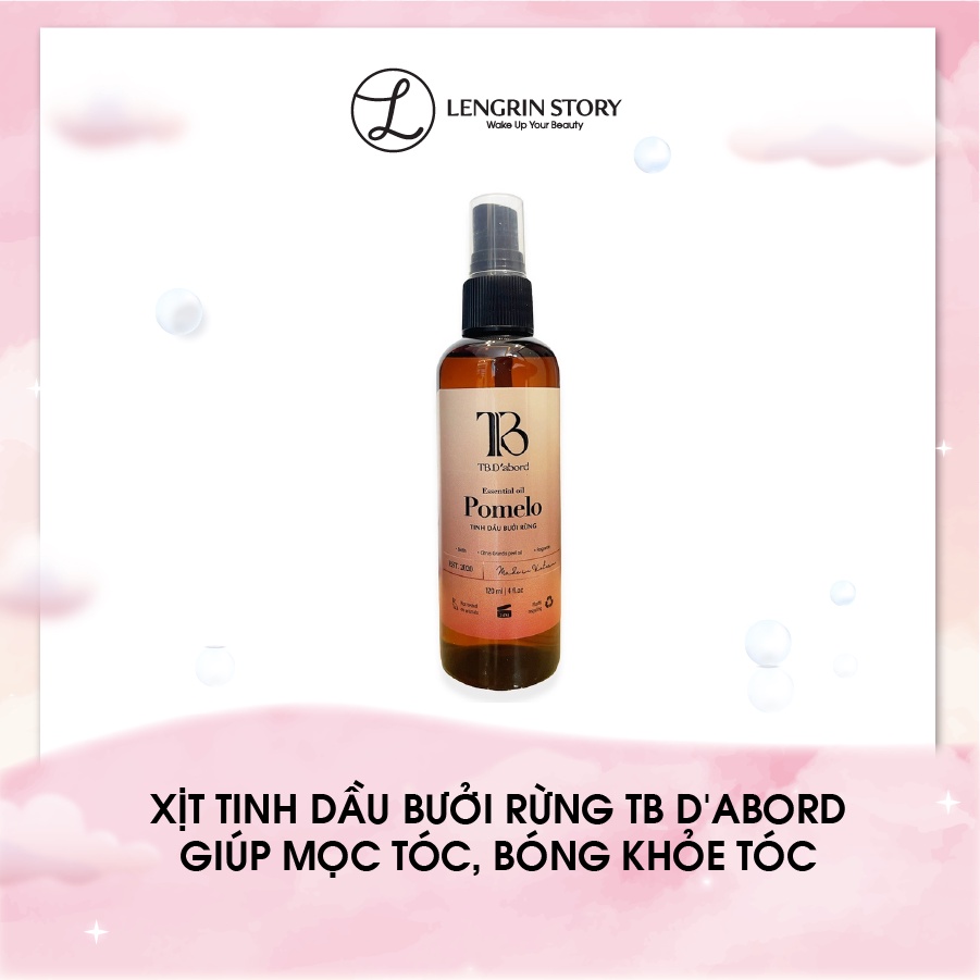 Tinh Dầu Bưởi Rừng Dưỡng Tóc Bóng Mượt TB. D'abord kích thích mọc tóc, dày tóc