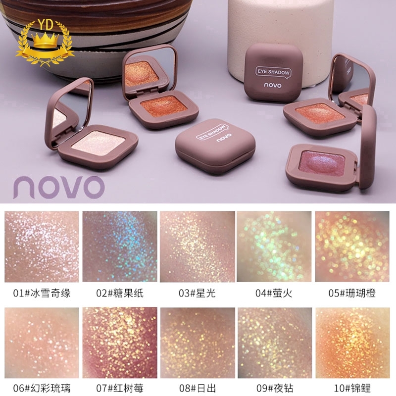 [Hàng mới về] Hũ phấn trang điểm mắt hiệu NOVO cho màu lấp lánh lung linh