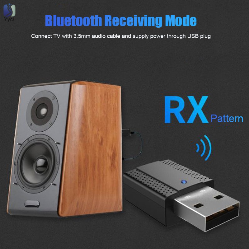 Thiết bị điều hợp thu phát sóng Bluetooth 5.0 2 trong 1 giao diện USB